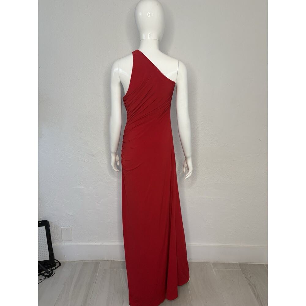 Cache Red One-Shoulder Evening Gown - image 5